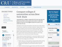 Tablet Screenshot of collegesanduniversitiesinnewyorkstate.com